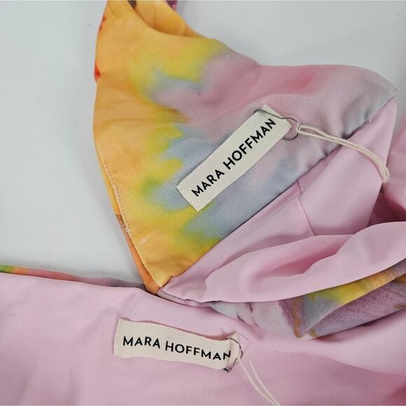 Mara Hoffman Tie Dye Lydia Abigail Strapless High Waist Bikini Swimsuit S - Picture 6 of 8